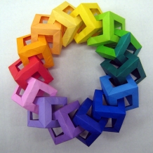 Origami Cube Wreath